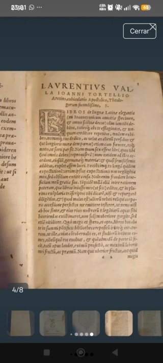 Libro antiguo SXVI escaso