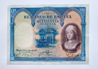 500 Pesetas 1927 Sin serie 1784