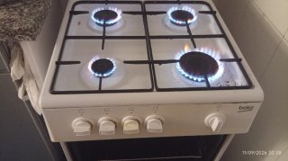 Horno de gas Beko blanco