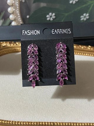 Pendientes Plata con Rubí Natural
