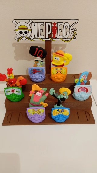 Spongebob x One Piece espositore