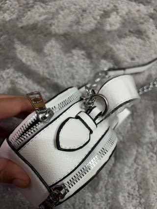 Bolso Corazón Coach Labios Rosa Blanco