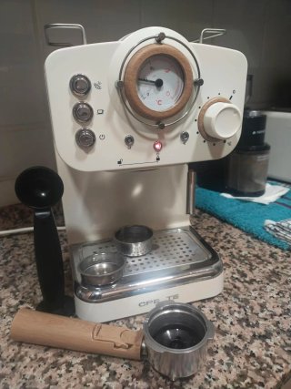 Cafetera Express Create Beige