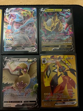 Lote Cartas Pokémon V, VMAX y V-ASTRO