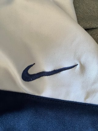 Felpa Nike con cappuccio blu e gialla