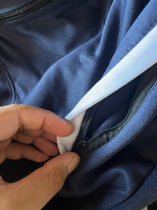 Felpa Nike con cappuccio blu e gialla