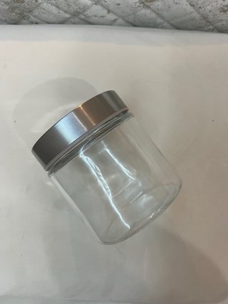 Frasco de Vidro com Tampa Metálica