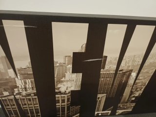 Cuadro Decorativo NEW YORK.Medidas L-1400×450×40.