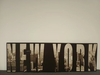 Cuadro Decorativo NEW YORK.Medidas L-1400×450×40.
