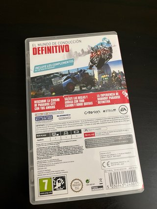 Burnout Paradise Remastered Nintendo Switch