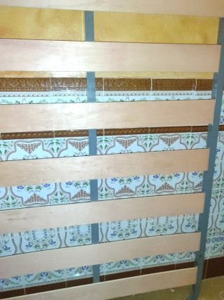 Somier madera 105 cm y colchon