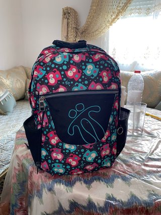 Mochila escolar con estampado de búhos