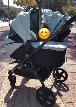 Carrito gemelar NIU VentTwin Peppermint