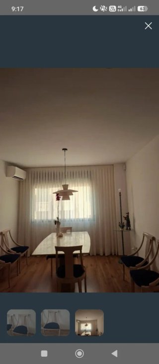Sillas de comedor madera y tela