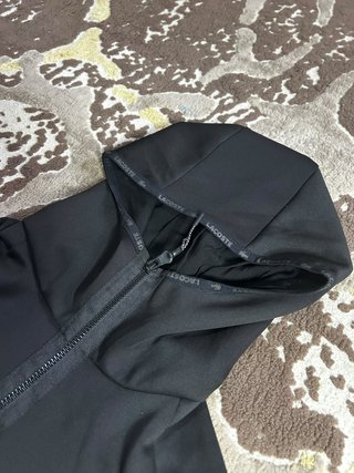 Sudadera Técnica Lacoste Negra con Cremallera
