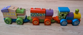 Tren de madera infantil