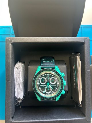 Omega x Swatch Reloj Mission on Earth Verde