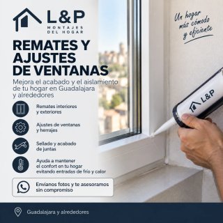 Remates y ajustes de ventanas Guadalajara