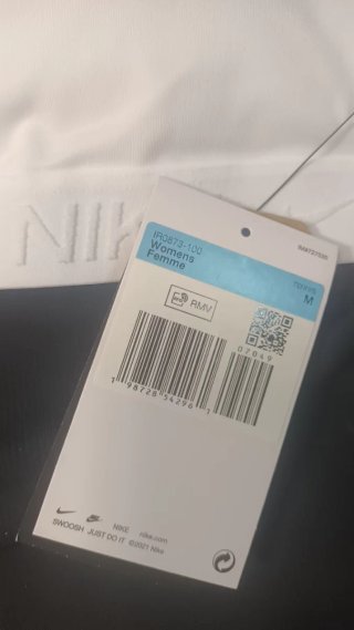 Sujetador deportivo Nike Dri-Fit blanco