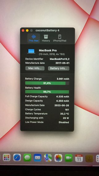 MacBook Pro 2016 512GB Plata