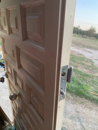 Puerta exterior madera maciza