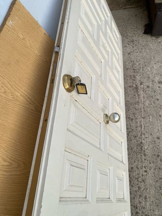 Puerta exterior madera maciza