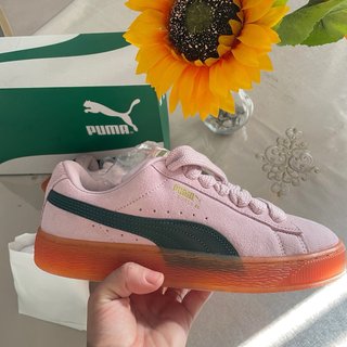 Zapatillas Puma Suede Rosa/Verde Nuevas