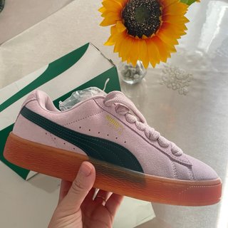 Zapatillas Puma Suede Rosa/Verde Nuevas