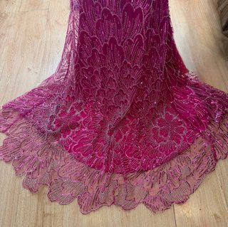 Vestido fiesta pedrería boda gitana pedimiento