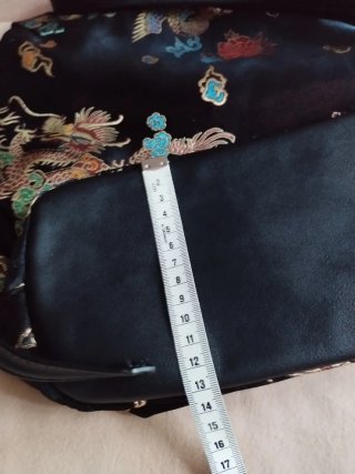 Mochila y monedero tela oriental