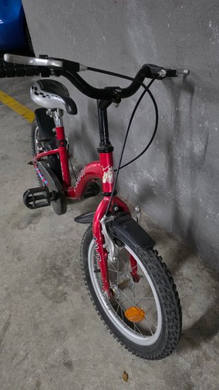 Bicicleta infantil AMAT 16 pulgadas. Roja