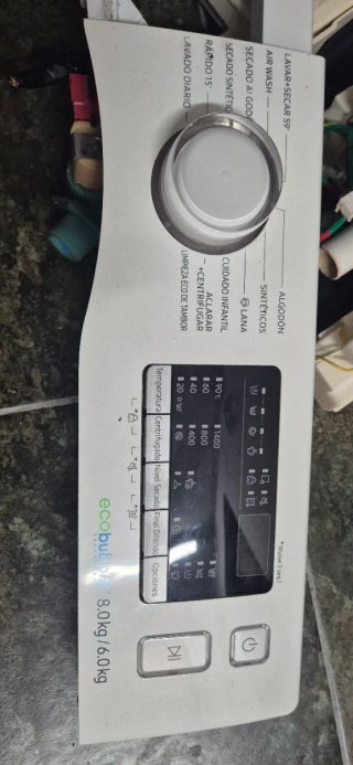 Panel Lavadora Secadora Samsung WD80M4453IW
