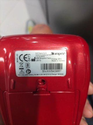 Compex Energy Sport con parches nuevos