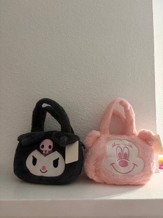 Bolso peluche Kuromi y Minnie Mouse