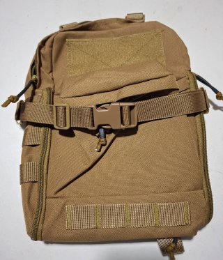 Mochila Táctica Multifunción Beige 25x30x10cm