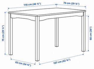 Mesa y 4 Sillas IKEA HÄGERNÄS