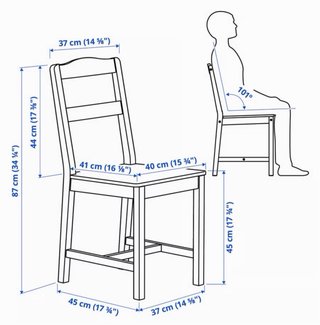 Mesa y 4 Sillas IKEA HÄGERNÄS