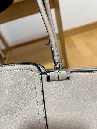 Bolso shopper gris/beige