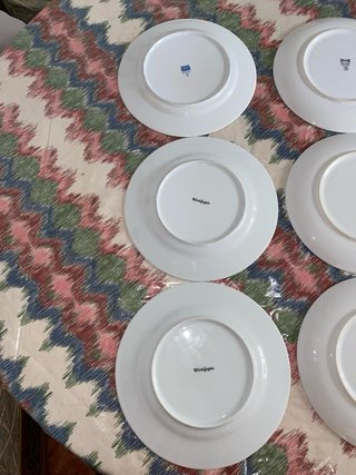 6 Platos de Porcelana Blancos