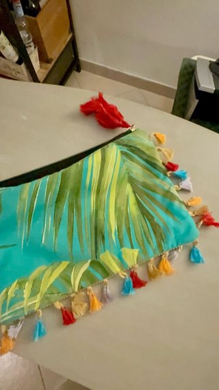Pochette Miss Bikini con nappe tropicali