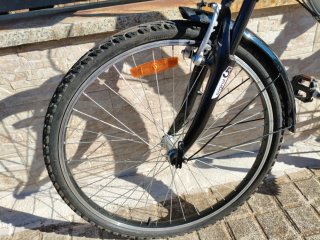 Bicicleta Paseo btwin Original Gris