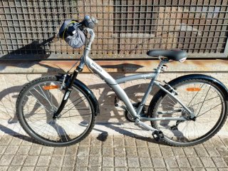 Bicicleta Paseo btwin Original Gris