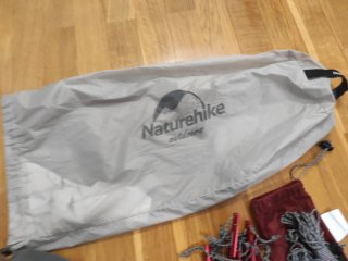 Tienda camping Naturehike Cloud Up 3 gris 20d