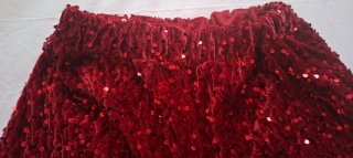 Shorts rojos lentejuelas Inside