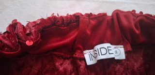Shorts rojos lentejuelas Inside