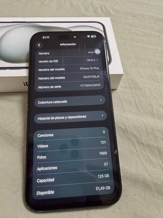 iPhone 15 Plus Negro