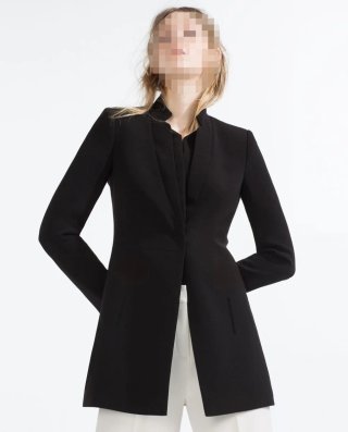 Americana Zara Negra Talla XS Levita