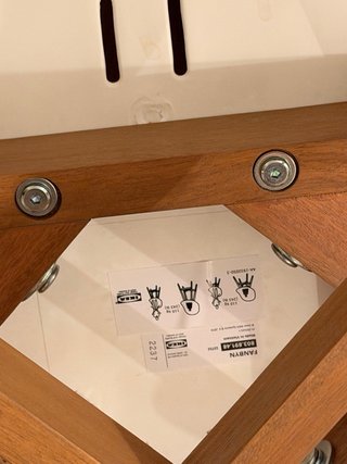 2 Sillas IKEA FANBYN blancas patas madera