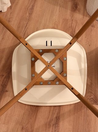 2 Sillas IKEA FANBYN blancas patas madera