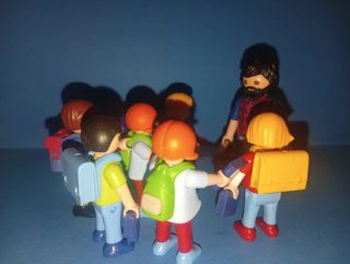 Playmobil Maestro y Alumnos